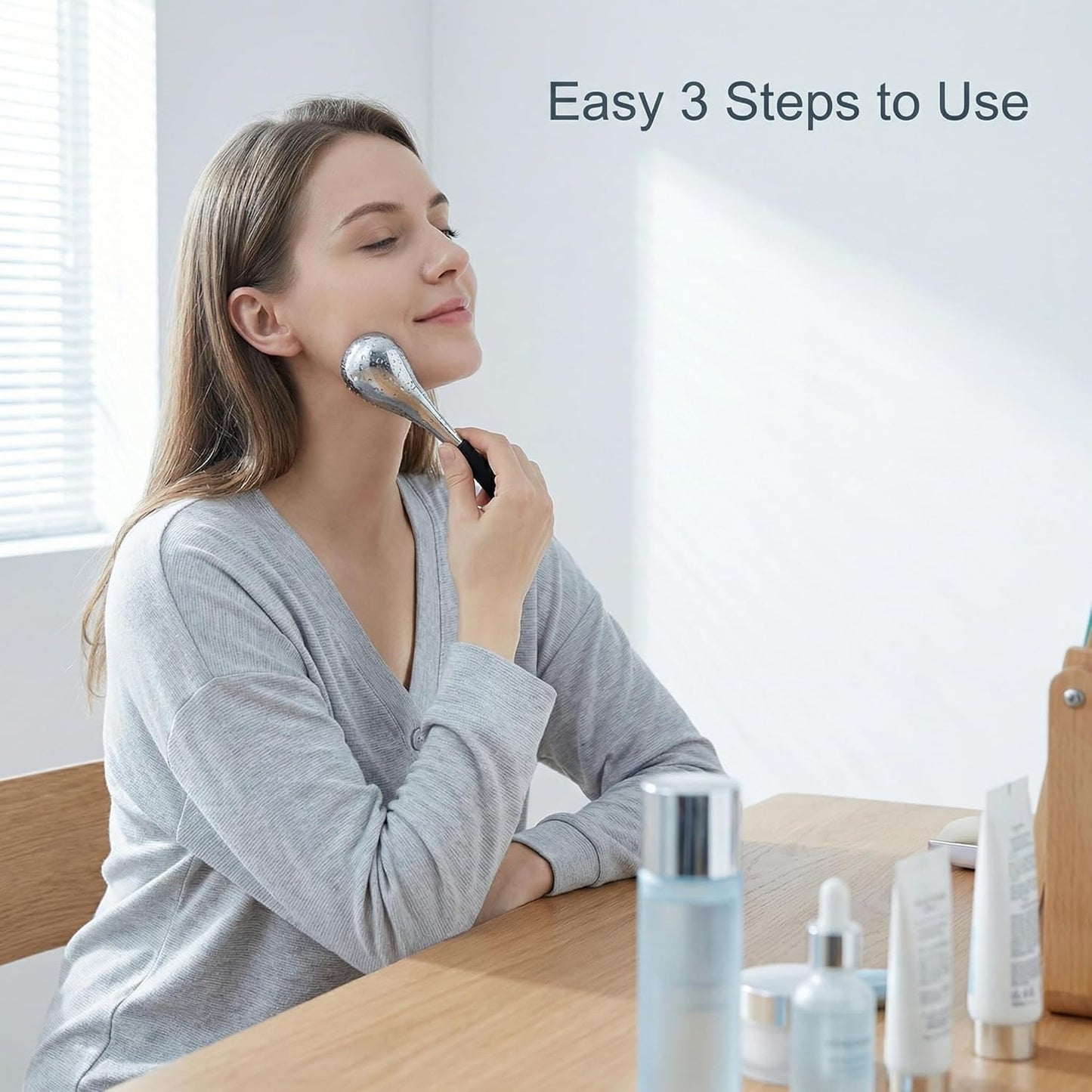 Women\u2019s facial skin care tool, stainless steel facial beauty l...