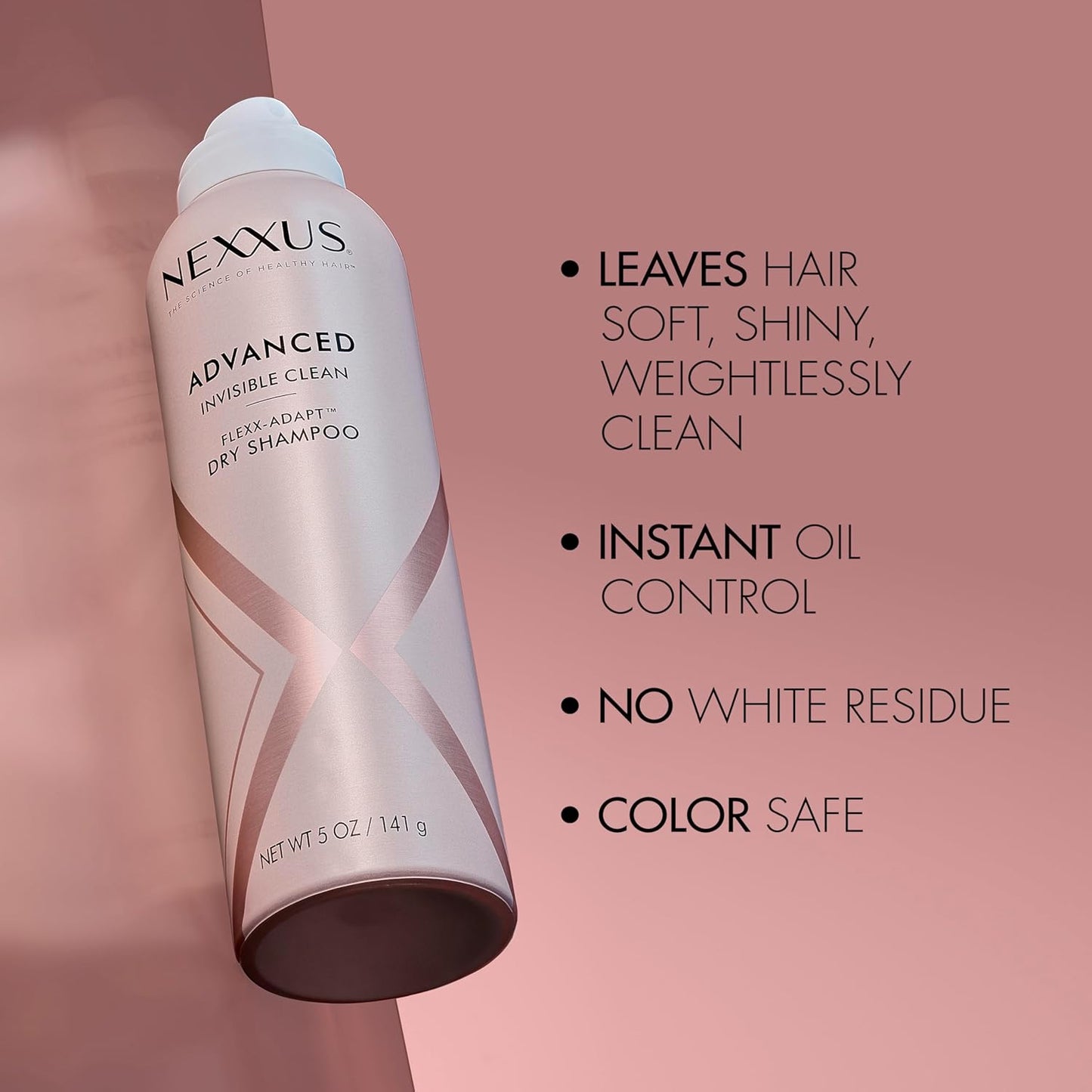 Nexxus Champú y acondicionador Therappe Humectress 2 unidades para cabello seco 33.8 oz y champú avanzado invisible limpio seco para control instantáneo del aceite 5 oz