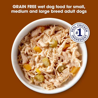 Nature's Recipe - Alimento húmedo sin cereales para perros; rec...