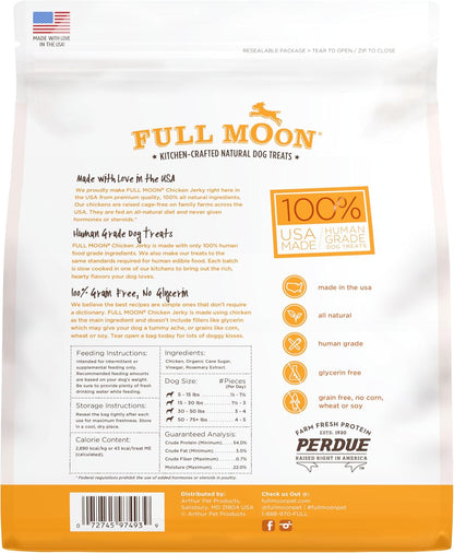 Full Moon - Cecina de pollo para perros saludable, natural y de gra...