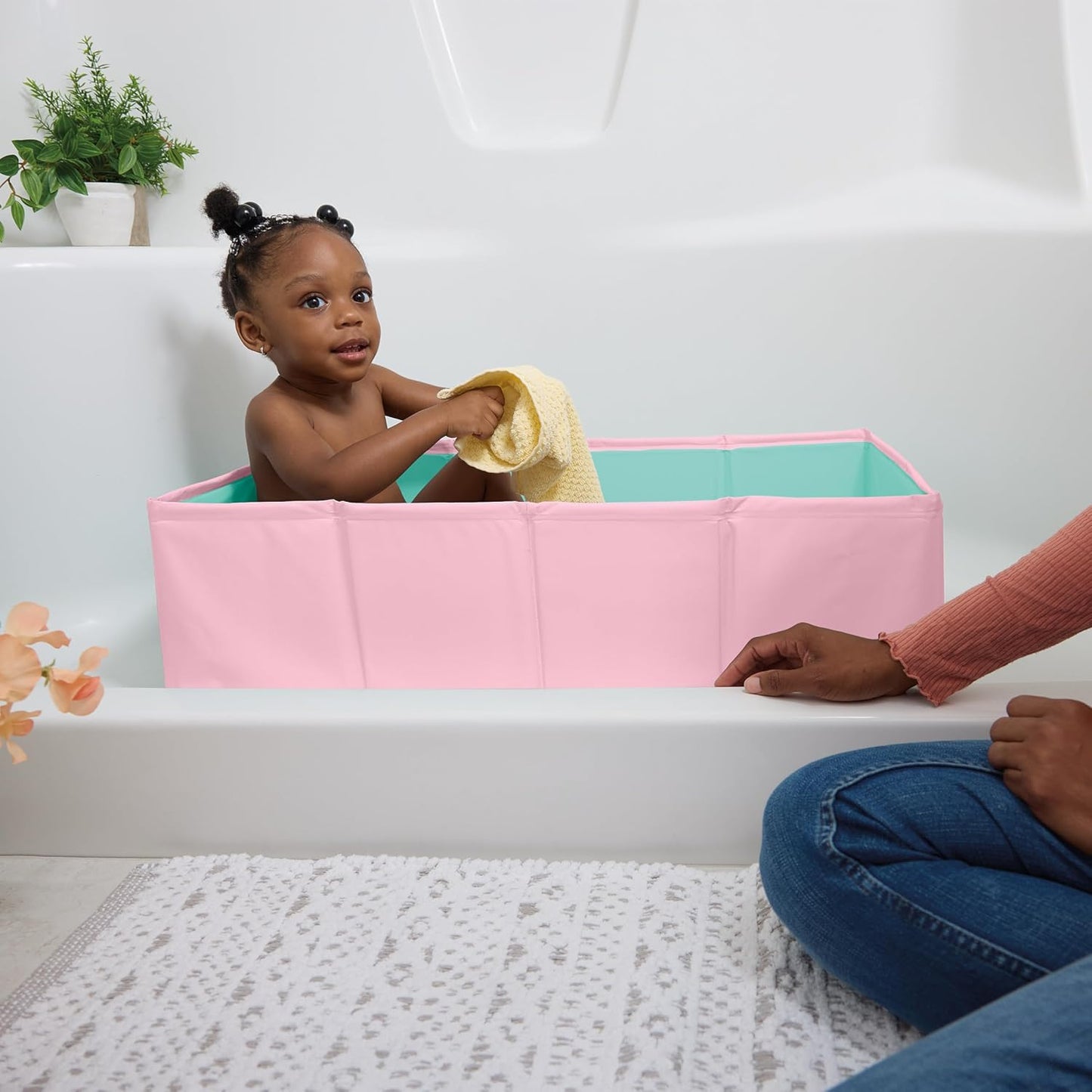 Disney Baby Minnie Mouse Tuckaway - Bañera plegable para niños, con...