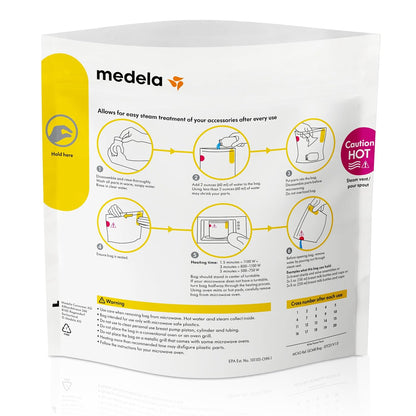 Bolsas de limpieza rápida Medela Micro-Steam, paquete de 5