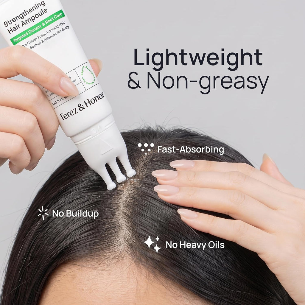 Suero para el cuero cabelludo que fortalece el cabello en ampolla -...