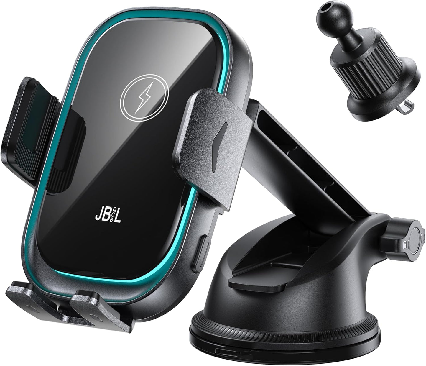 Cargador inalámbrico para automóvil, 3 en 1, soporte para teléfono de automóvil, cargador de automóvil, montaje para parabrisas, salpicadero, ventilación de aire, soporte de teléfono celular de carga