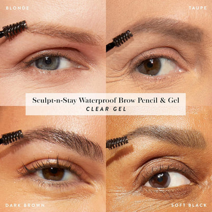 LAURA GELLER NEW YORK Sculpt-n-Stay - Lápiz de cejas impermeable y...