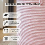 YOUDENOVA Cesta para Ropa Sucia, Cesta de Lavandería Tejida de 58L...