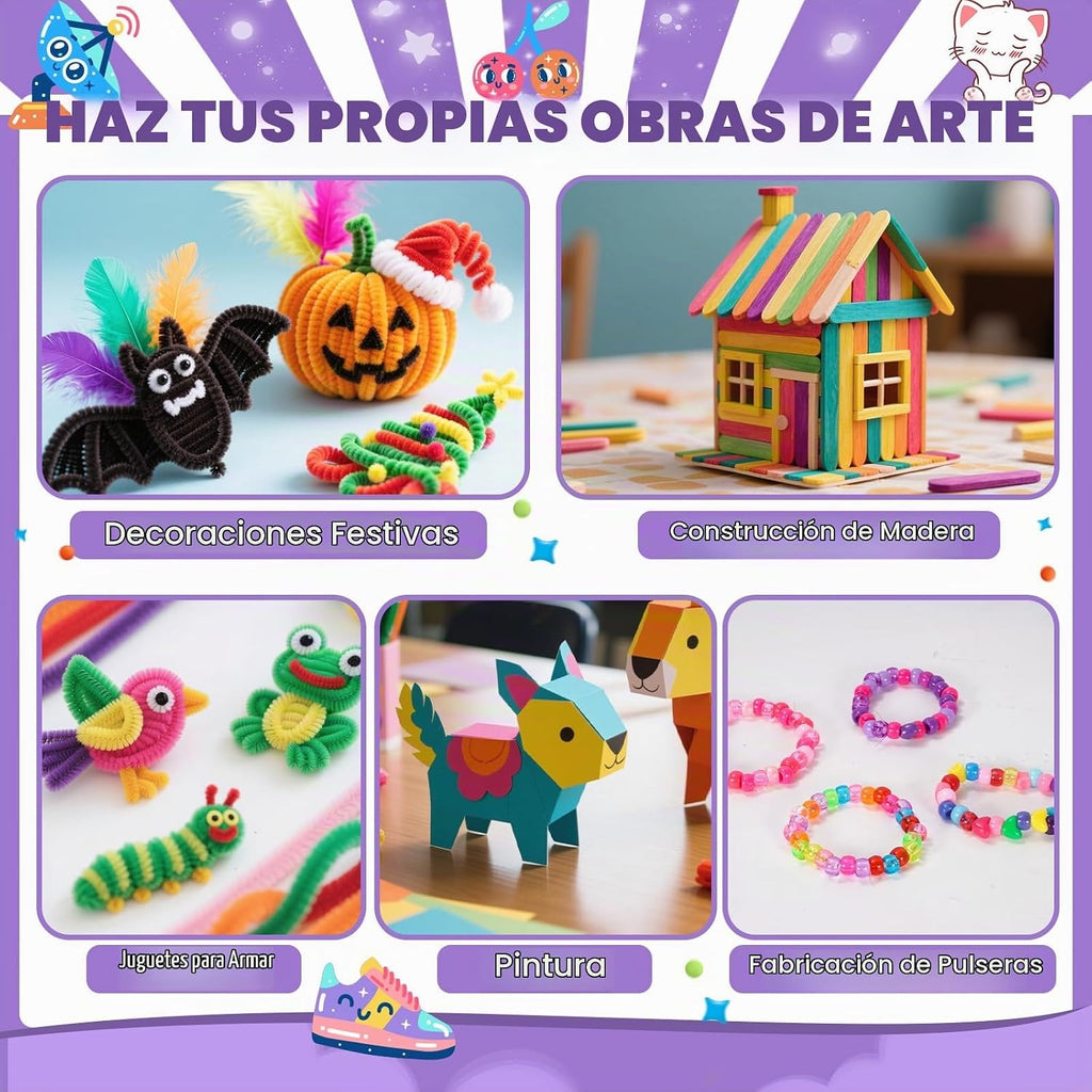 VERYHDSN Suministros de Artes y Manualidades para Niños - Kit de Ar...