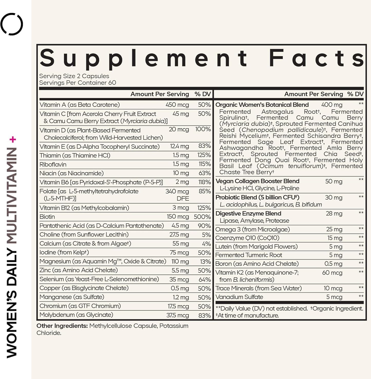 Codeage Multivitamínico Diario para Mujeres, 25+ Vitaminas y Minera...