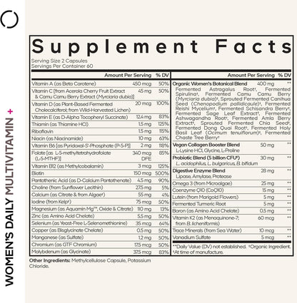 Codeage Multivitamínico Diario para Mujeres, 25+ Vitaminas y Minera...