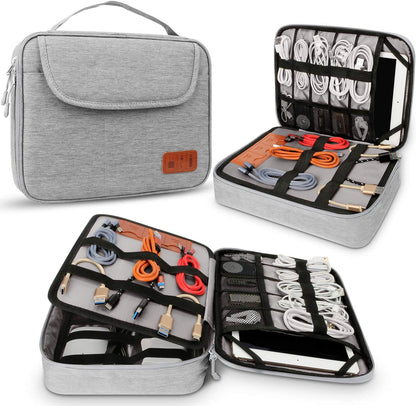 HOLIMET Bolsa organizadora de cables, bolsa de accesorios electróni...