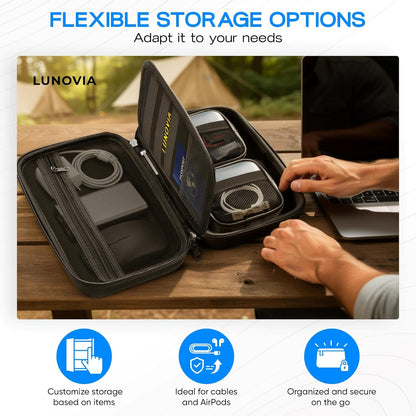 Lunovia Hard Shell Tech Organizer - Funda protectora de viaje para...