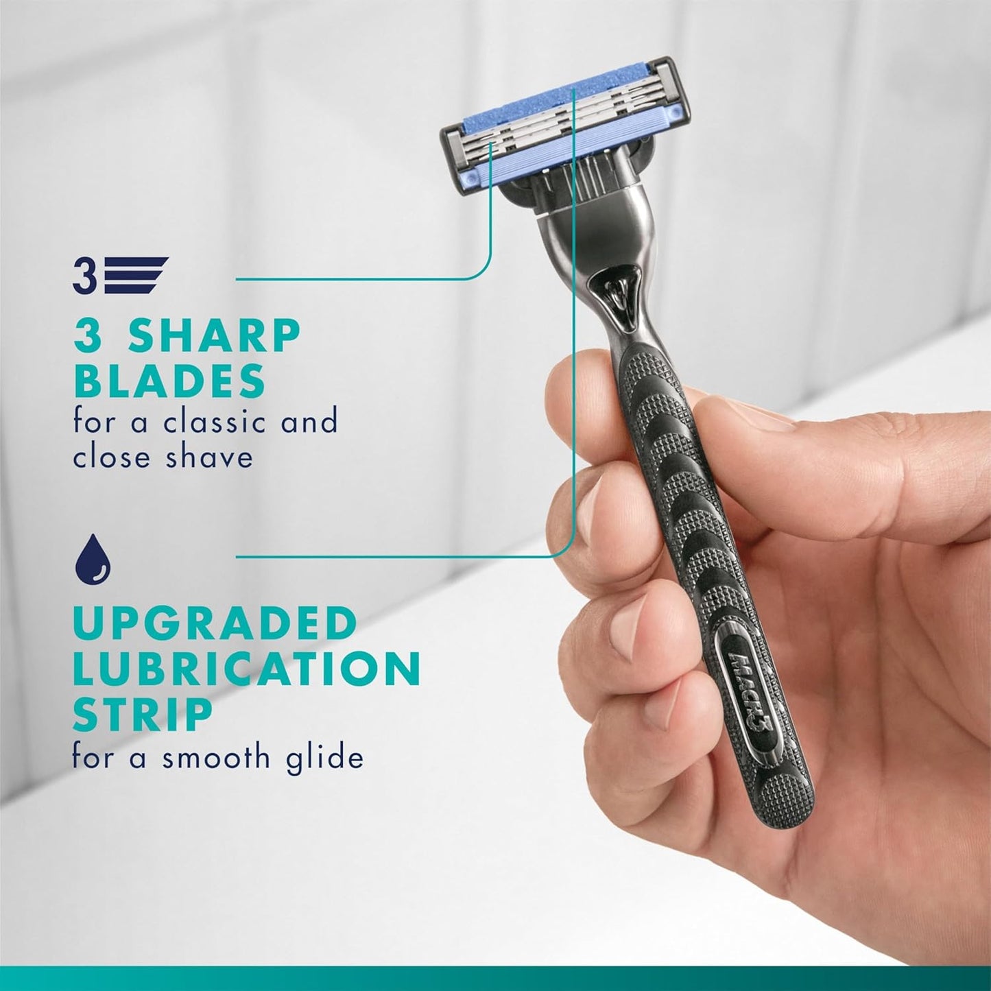 Gillette Mach3 - Repuestos de navaja para hombres, 15 repuestos de...