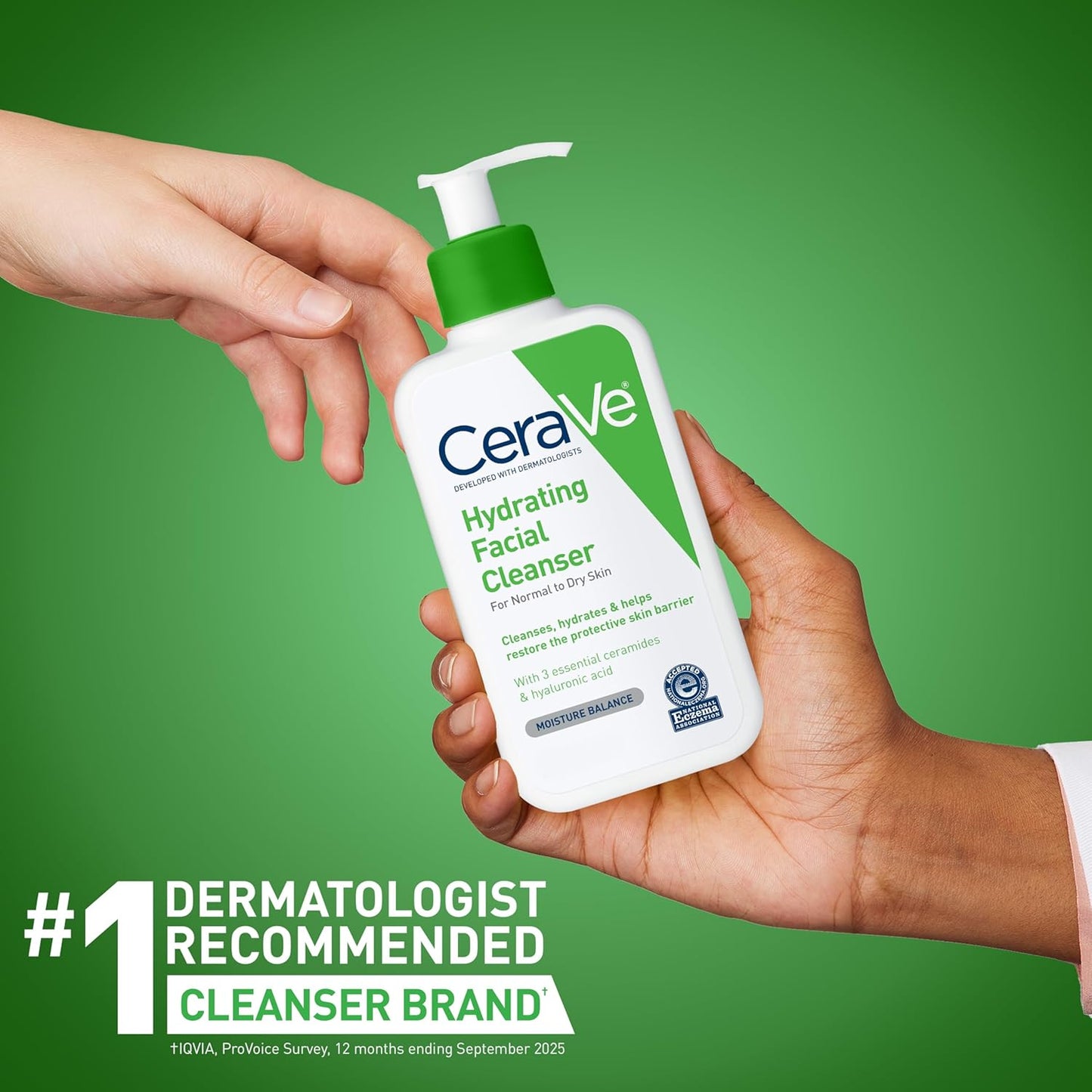 CeraVe Limpiador facial hidratante, lavado facial hidratante para p...