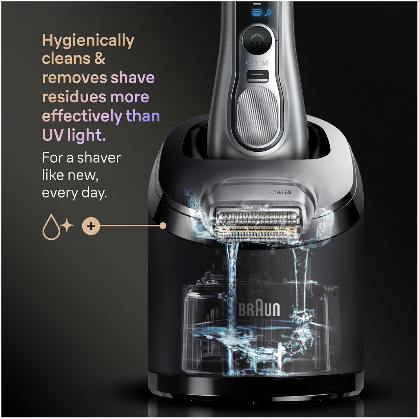 Braun Series 9 PRO+ - Afeitadora eléctrica para hombres, maquinilla...
