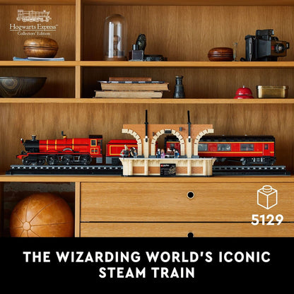 LEGO Harry Potter Hogwarts Express – Edición de Coleccionistas 76405, Modelo de Réplica Icónico de Tren de Vapor de las Películas, Set de Recuerdos Coleccionables para Adultos