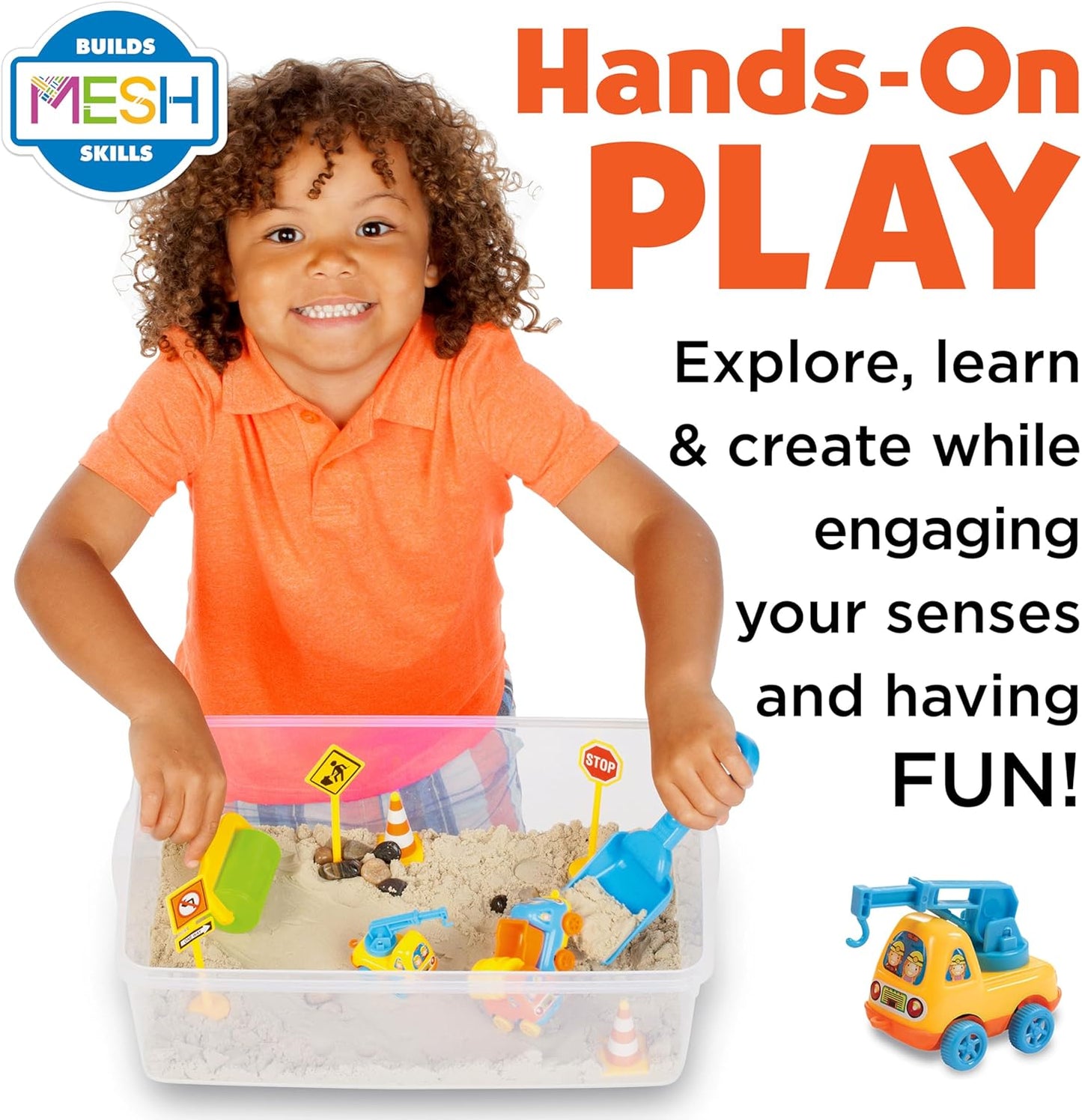 Creativity for Kids Cubo Sensorial: Juego de Zona de Construcción -...