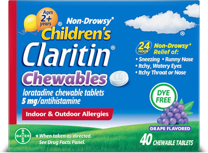 Infantil Claritin 24 horas antihistamínico, no produce somnolencia,...