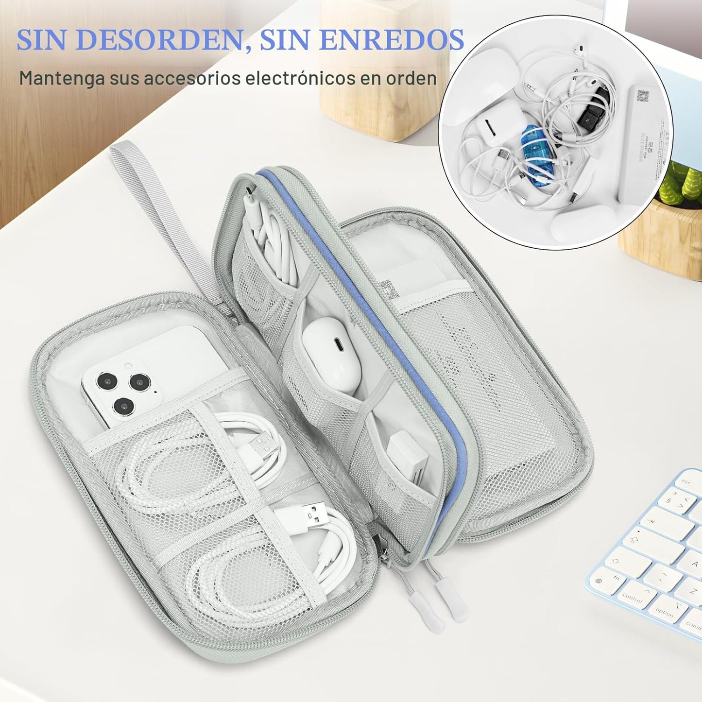 FYY Organizador para cosas electrónicas, para viajes, para cables,...
