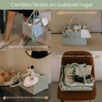 Parker Baby Organizador de pañales para bebé, contenedor para dormi...