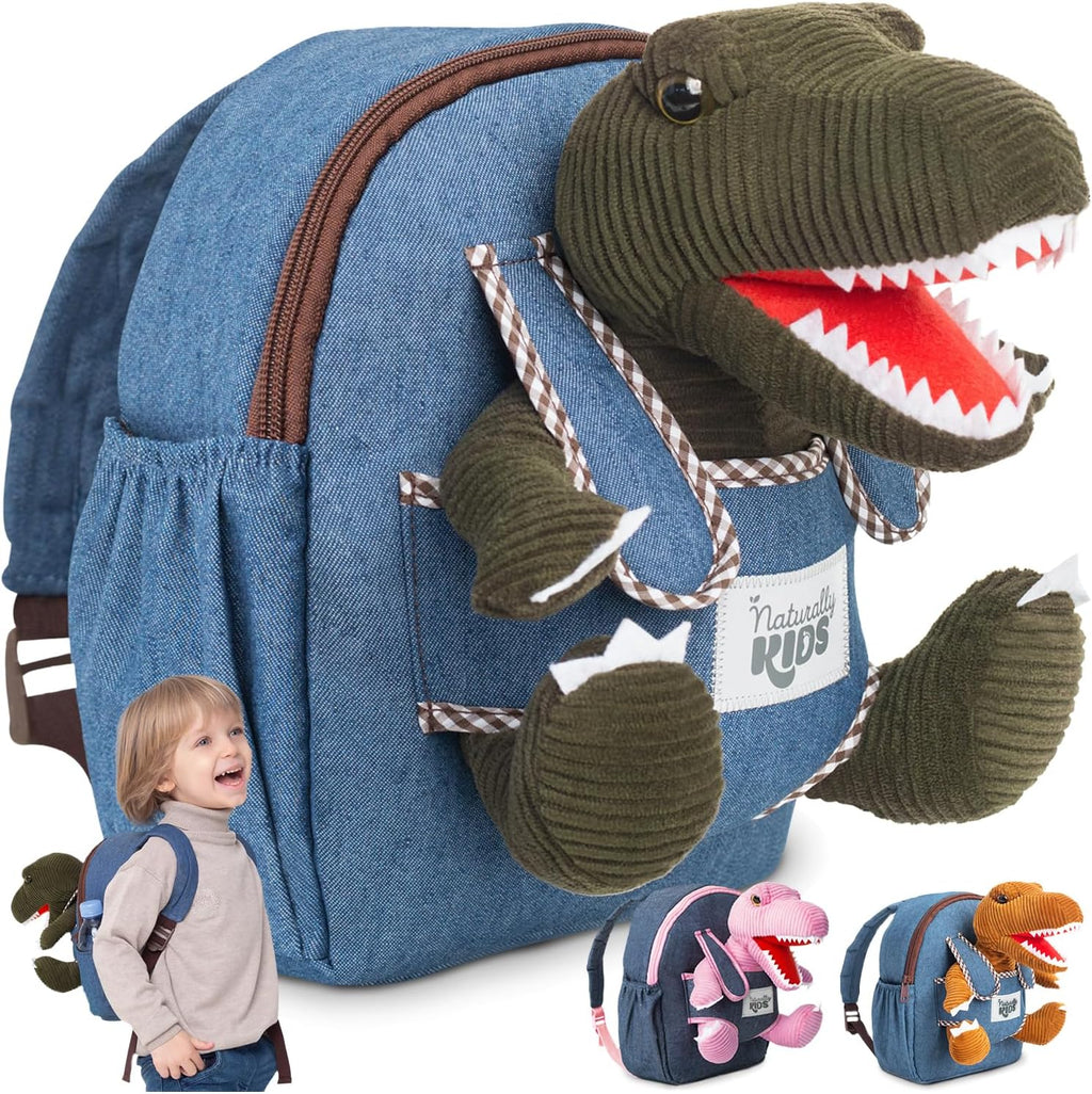 Mochila para niños pequeños Naturally KIDS con. Juguete de dinosaur...