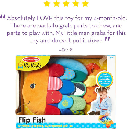 Melissa Doug Flip pescado suave juguete de bebé