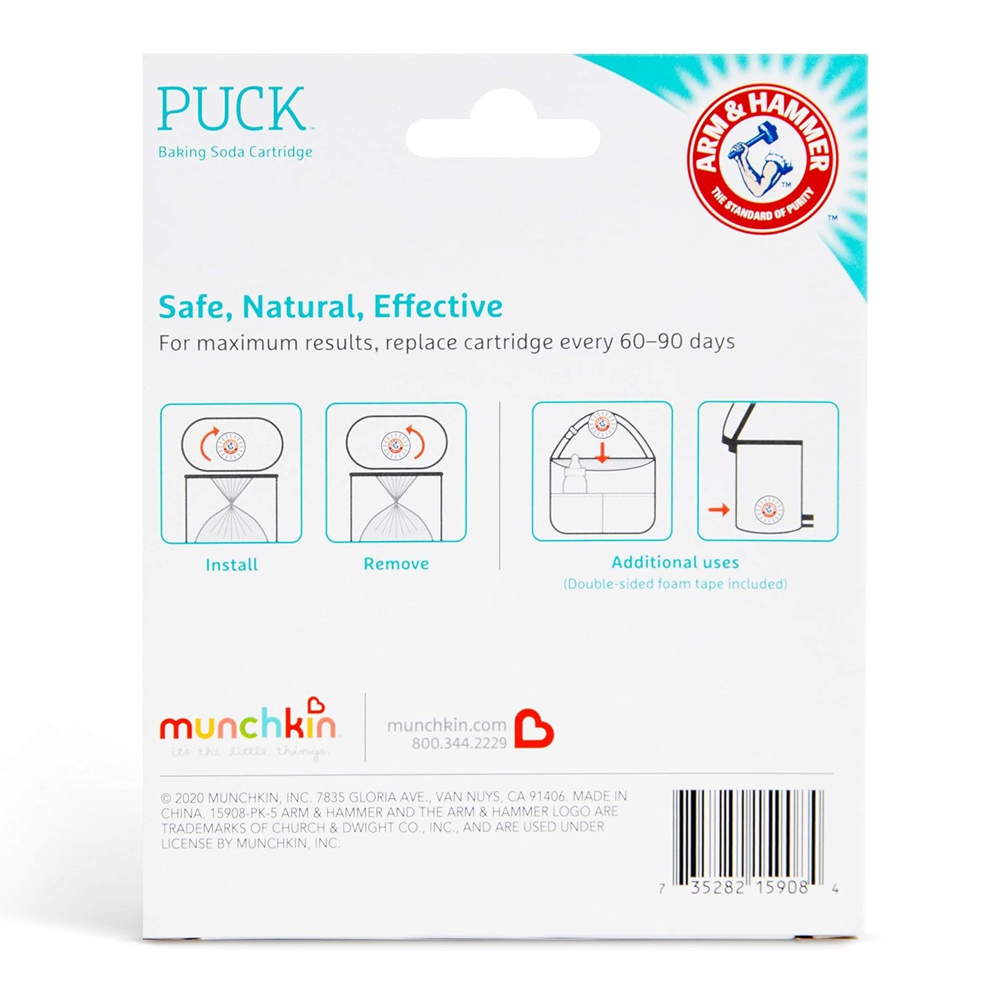 Disco de bicarbonato sódico Munchkin Arm &amp; Hammer, aroma de lav...