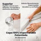 Paquete de 2 protectores de colchón impermeables para cuna de 38 x...