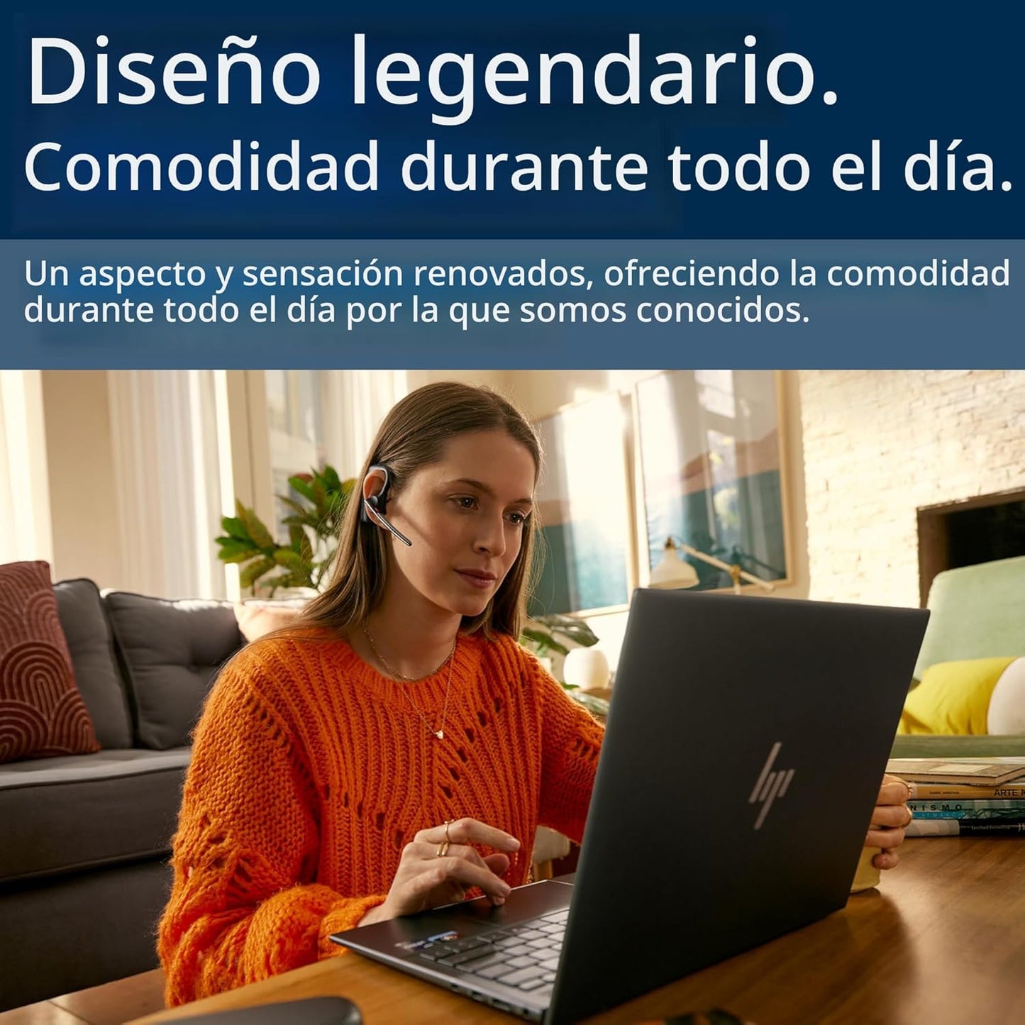 Poly Voyager Legend 30 - Auriculares Bluetooth con micrófono - Boom discreto y 4 micrófonos con cancelación de ruido - Tecnología WindSmart - Comodidad durante todo el día - Conectividad perfecta