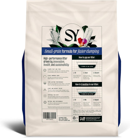 Sustainably Yours Arena natural para gatos, fórmula de grano pequeñ...