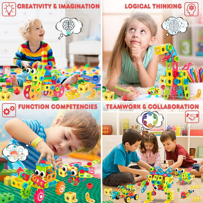 NXONE 195 piezas de juguetes educativos STEM para niños y