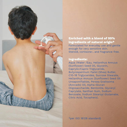 Mustela Stelatopia+ - Crema Reparadora de Lípidos - Hidratante para Piel con Tendencia al Eczema - Con Aceite Natural de Girasol y Prebiótico - Verificado por EWG - Para Bebés, Niños y Adultos - Sin