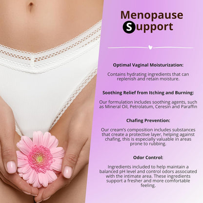 Crema hidratante vaginal diaria Crème De La Femme para un alivio du...