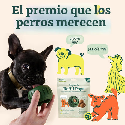WOOF Papitas heladas recargables para perros, deliciosas golosinas...
