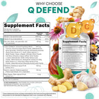 Suplemento de quercetina Q Defend con zinc, vitamina C, vitamina D,...