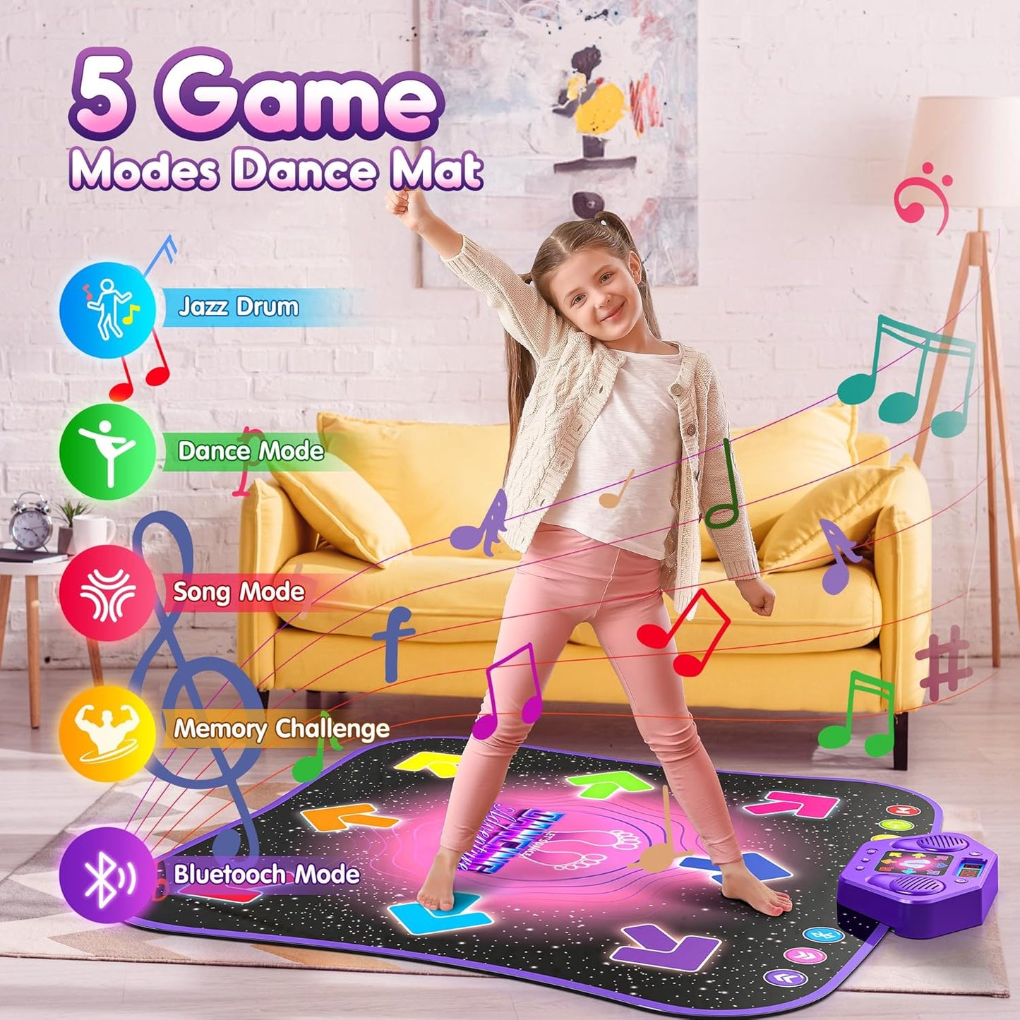 Flooyes Alfombra de Baile, Juguetes para Niños de 3 a 12 Años, Alfo...