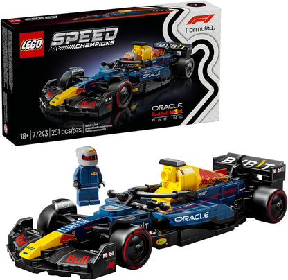LEGO Speed Champions Oracle Red Bull Racing RB20 F1 modelo de coche de carreras - Kits de construcción para adultos, mayores de 18 años con características realistas - Manualidades DIY de Red Bull