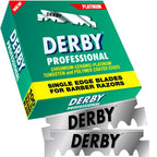 1000 Derby - Cuchillas de afeitar profesionales de un solo filo par...