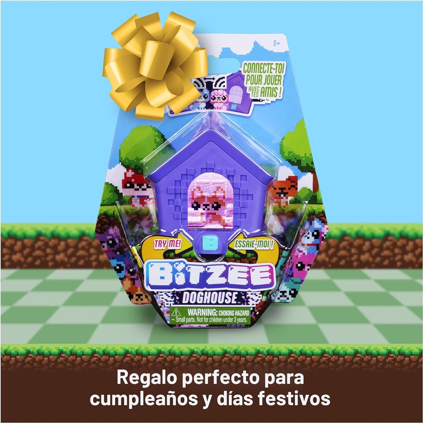 BITZEE, Doghouse Interactive Toy with 15 Puppies Inside, 3D Playroo...