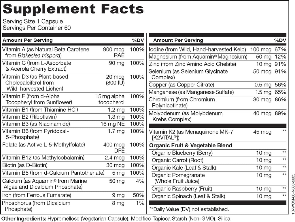 Naturelo Multivitamina de un día para mujeres, 1 | Apoyo energético...
