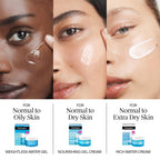 Neutrogena Hydro Boost - Crema de agua, hidratación de 72 horas para piel normal o extra seca, sin fragancia, hidratante facial con ácido hialurónico, 1.7 onzas y limpiador de gel hidratante Hydro Boost tamaño de prueba, 0.5 onzas líquidas