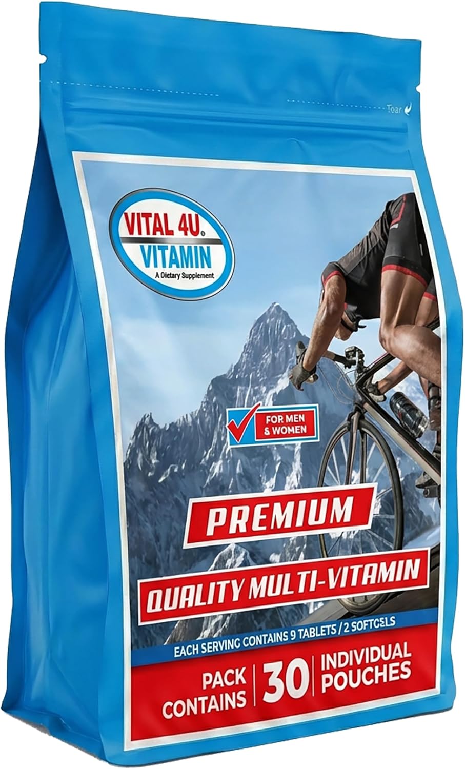 VITAL 4U® Vitamina - Multivitamínico prémium para hombres y mujeres...