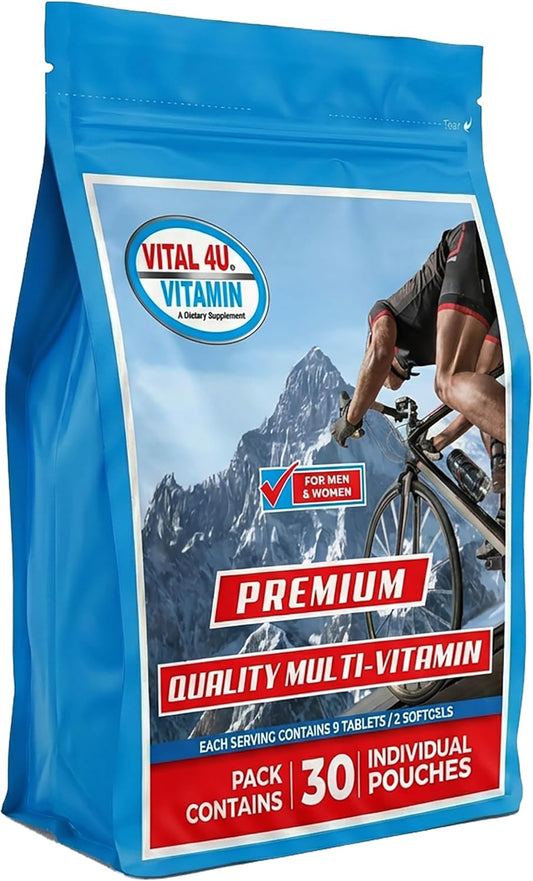 VITAL 4U® Vitamina - Multivitamínico prémium para hombres y mujeres...