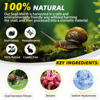 Snail Mucin - Crema de suero reparadora al 92 %, hidratante facial hidratante antiedad, reafirmante y reducción de arrugas, reparación diaria, crema facial de mucina de caracol para piel seca y sensible, todo tipo de piel, 3.53 oz/3.52 onzas