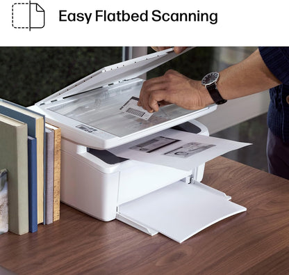 HP Laserjet MFP M140w Impresora inalámbrica en blanco y negro, impresión, escaneo, copia, velocidades rápidas, fácil configuración, impresión móvil, mejor para equipos pequeños