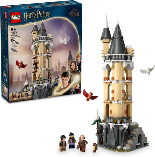 LEGO Harry Potter Castillo de Hogwarts con leonera, juguete de fantasía del mundo mágico para niñas y niños, juego de construcción del castillo de Harry Potter con 3 personajes, idea de regalo de