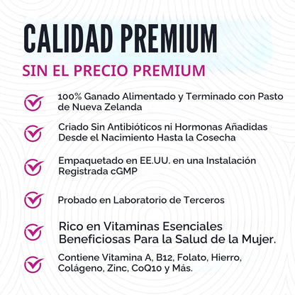Suplemento de órganos de res para mujeres - Hígado de res, riñón, c...