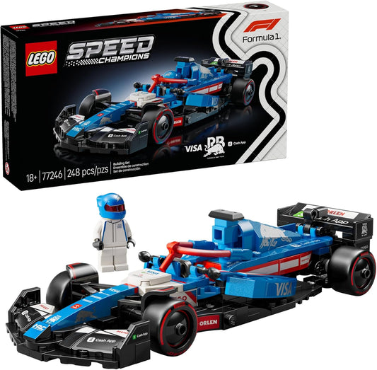 LEGO Speed Champions Visa Cash App RB VCARB 01 F1 Kit de modelos de autos de carreras – Juegos de construcción para adultos, mayores de 18 años con características realistas – Manualidades de bricolaje para exhibición – Ideas de regalo para fanáticos de l