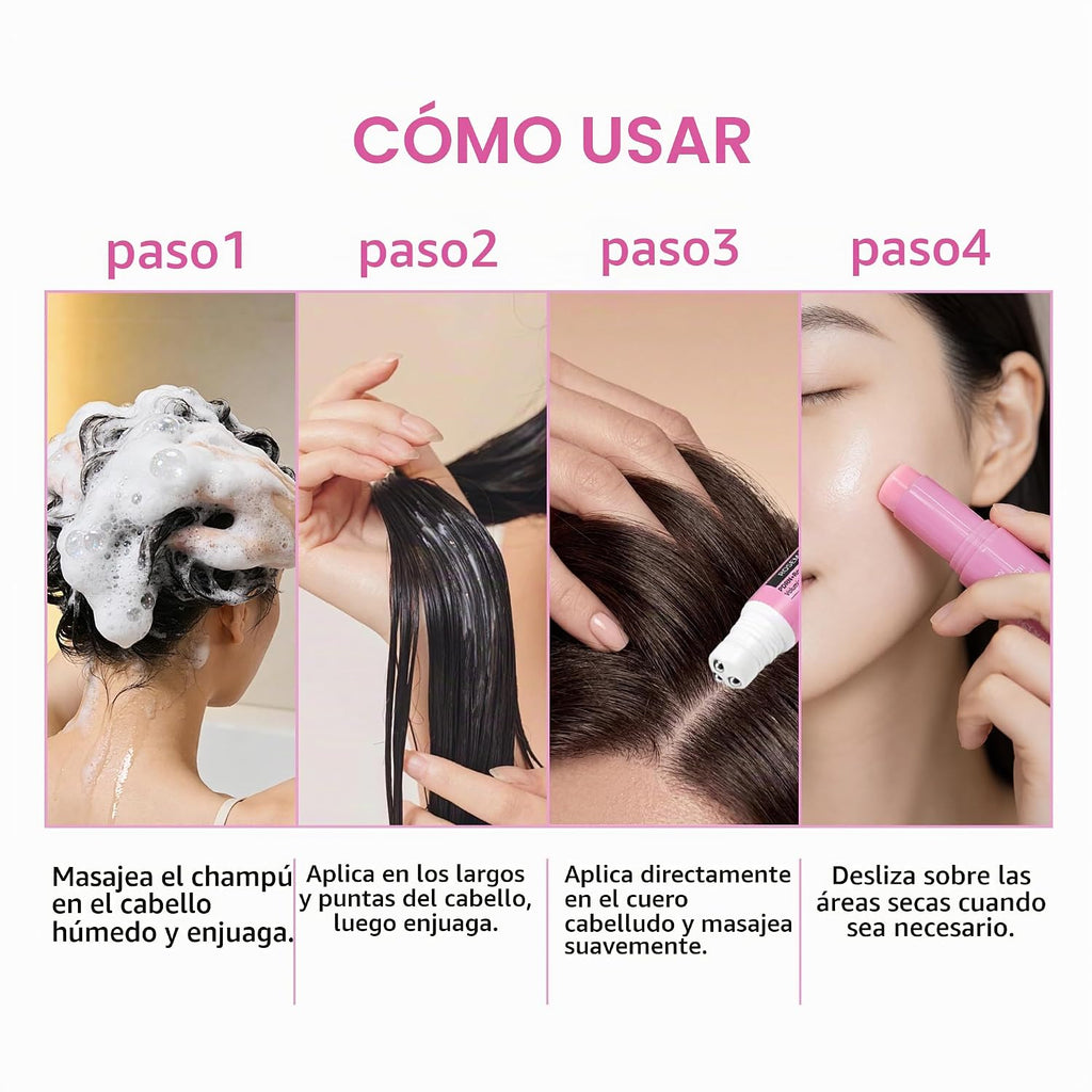 Rosemary PDRN - Juego de cuidado del cabello con barra de colágeno...