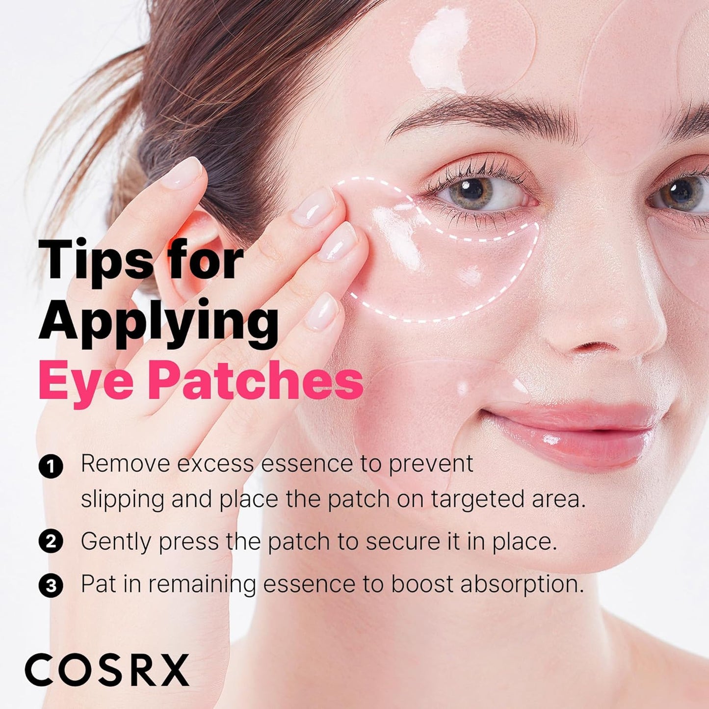 COSRX Parche para ojos de hidrogel de colágeno con péptidos rosados...