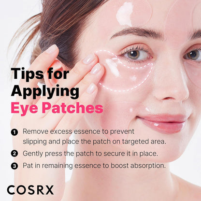 COSRX Parche para ojos de hidrogel de colágeno con péptidos rosados...